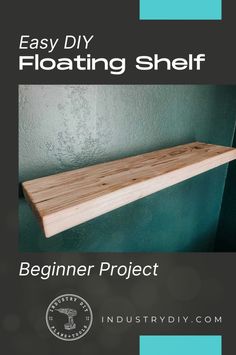 Start your DIY journey with this simple woodworking plan for modern floating shelves. Ideal for anyone looking to tackle their first DIY project! Download this free PDF and find more DIY projects and woodworking tips at industrydiy.com