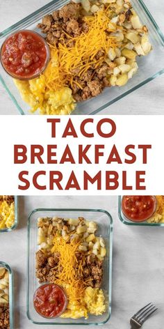 taco breakfast scramble is an easy and delicious meal that's ready in under 30 minutes