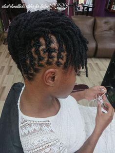 Short Dreads Hairstyle For Women, Short Dreadlocks Styles Black Women, Short Dread Hairstyles, Dread Styles Women, Short Dreads Styles For Women, Loc Styles Medium Updo Women, Short Loc Styles For Women, Loc Styles For Short Hair