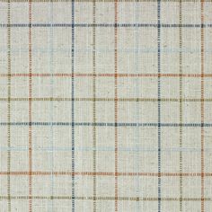 an orange and blue plaid pattern on fabric