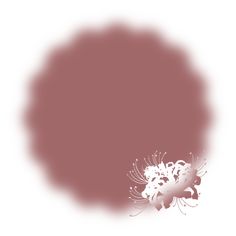 a white and pink flower is in the middle of a circular shape on a white background