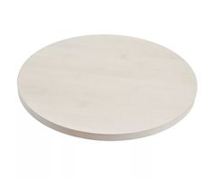 a white round table top on a white background