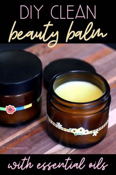 DIY clean beauty balm recipe. This DIY clean beauty product for facial care is made with essential oils and natural skin care ingredients like rosehip seed oil and pomegranate oil. It is a fantastic moisturizer for dry or maturing skin, but can also help to prevent acne. The organic blend of essential oils balance skin and promote skin health for beautiful glowing skin. This clean beauty balm recipe is also great for acne scars and helping to diminish the appearance of fine lines and wrinkles. Craft At Home, Anti Aging Homemade, Balm Recipe, Holistic Skin Care, Pomegranate Oil, Beauty Balm, Prevent Acne, Anti Aging Beauty, Organic Essential Oils