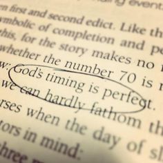 the word god's time is perfect written in a book