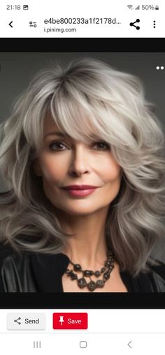 Haircuts For White Hair, Wavy Shoulder Length Hair, Shoulder Length Hair With Layers, Bob Hairs, Shoulder Length Wavy Hair, Blonde Layered Hair, 2024 Hairstyles, Grey Curly Hair, Platinum Blonde Hair Color