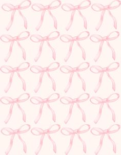 many pink bows on a white background