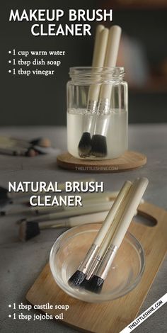 Diy Makeup Brush Cleaner, Makeup Recipes, Makeup Brushes Guide, Old Makeup, For Healthy Hair, Scalp Scrub, Makeup Brush Cleaner