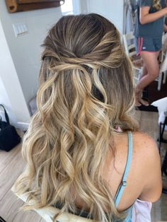 Trendy Brunette Hair, Braided Space Buns, Half Up Curls, Pageant Hair, Twisted Hair, Half Up Half Down Hair Prom, Bridesmaid Hair Makeup