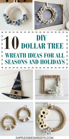 diy dollar tree wreath ideas for all seasons and holidays