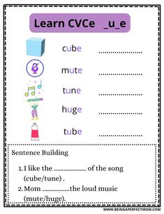 an activity sheet with words and pictures to learn how to use the letter g in this language