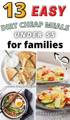 the ultimate meal guide for families to make their meals easy and delicious, including lunches