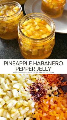 pineapple habanero pepper jelly recipe in jars