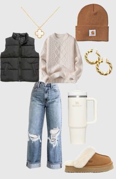 Outfits For 56 Degree Weather, Cold Winter School Outfits, Thanksgiving Outfit Aesthetic Comfy, Teens Winter Outfits, Outfit Ideas For Teen Girls Winter, Casual Winter Outfits For School, Cute Teenage Winter Outfits, Birthday Outfits For School Winter, Cute Casual Winter Outfits Aesthetic