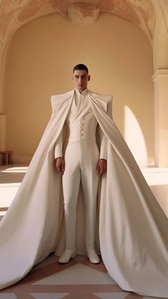 Mens Wedding Collection, Mode Queer, Gender Fluid Fashion, Hijau Mint, Mens Wedding Attire, Mode Costume, Wedding Cape, No Rules