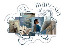 the words maresia are surrounded by images of women