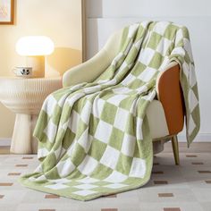 PRICES MAY VARY. Ultra Soft Knit Throw Blanket - Our checkered throw blankets are made from microfiber feather yarns that are soft, smooth and have a velvety rich texture, whether you're snuggling up on a bed or sofa, our blankets will give you a great experience. Reversible Checkered Throw Blanket - This checkered throw blanket is brushed on both sides for extra softness and comfort, perfect for all seasons. The classic checkerboard pattern, attractive appearance, make it not only practical but Checkered Throw Blanket, Checkered Blanket, Fuzzy Throw Blanket, Plaid Blankets, Green Throw Blanket, Modern Blankets, Plaid Throw Blanket, Sofa Bed Decor, Fuzzy Blanket