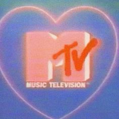 the tv logo is displayed in front of a heart