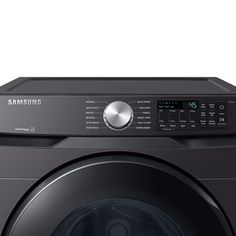 the front view of a samsung washing machine