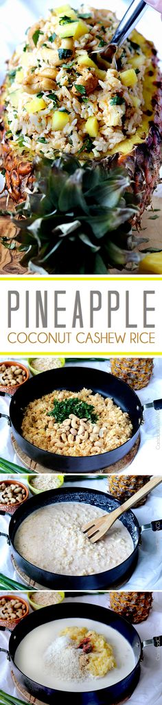 pineapple coconut cashew rice is an easy and delicious side dish