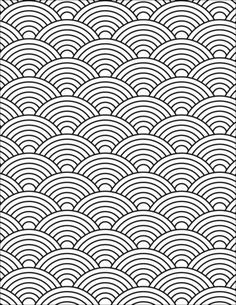 an abstract black and white background with wavy lines in the shape of waves, which are overlapping