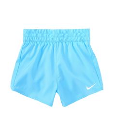 From Nike, these shorts feature:Cut-and-sew encased elastic waistbandNike "Swoosh" heat-transfer logo on one legPull-on stylingDri-fit interlock cotton/polyesterMachine wash/tumble dryImported. Preppy Soccer, Preppy Closet, Camp Packing, Light Grey Leggings, Fit Board, Preppy Shorts, Neon Shorts, Nike Clothing, Church Camp