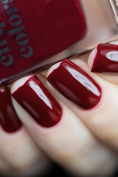 Rouge Rockefeller is a burgundy red creme nail polish. Our creme polishes feature a smooth, high quality formula for ease of use and long lasting wear. Nail Natural, Natural Baking, Classy Nail Art, Acrylic Nail Polish, Cirque Colors, Nail Polish Brands, Burgundy Nails, Black Nail Designs, Nails 2020