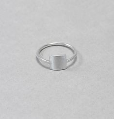 Square silver ring, geometric, minimalist sterling silver simple ring, everyday jewellery, gift for her Simple, minimalist, everyday ring, can be worn along with others but looks great on its own too. The sides of the square measure approx. 7 mm. This ring is made to order; please make sure you choose your size. Convo me if your size is not available. Feel free to ask me if you don't know which is the right size for you. Each ring is handmade to order and may slightly vary from the pictures. Ple Minimalist Sterling Silver Stackable Rings For Promise, Silver Stackable Rings With Simple Design For Everyday, Simple Silver Stackable Rings For Everyday, Everyday Silver Stackable Rings With Simple Design, Silver Stackable Rings For Everyday, Simple Stackable Promise Rings, Minimalist Everyday Stackable Open Rings, Minimalist Stackable Open Rings For Everyday, Everyday Minimalist Stackable Open Rings