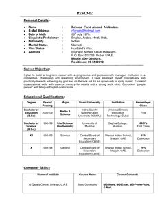 resume format for freshers with no work experience and no experience in the job description