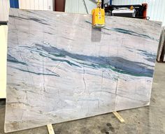 a large slab of marble in a warehouse