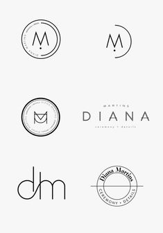 the logos for different brands are shown in black and white, including one with a letter m