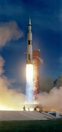 an image of a rocket launching into the sky