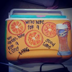 Coolers Painted, Formal Coolers, Diy Cooler, Sorority Ideas