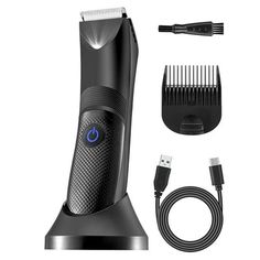 SAFE AND SMOOTH SHAVE: This hair trimmer for men adopts R-angle design,with rust proof ceramic snap-in blades, features LED light for Blind Spot Lighting. Providing you with a smooth shave and keep your manliness, neatness and cleanliness. ALL IN ONE HAIR TRIMMER FOR MEN: The body shaver features 28mm wide blade & one adjustabe length comb, help you customize the s customize the shaving effect for your balls, groin, chest, armpitsclean, neat, and attractive. USB RECHARGEABLE: The professional cl Teeth Covers, Hair Trimmer For Men, Body Shaver, Shaving Machine, Trimmer For Men, Smooth Shave, Electric Razor, Full Face Mask, Clean Body