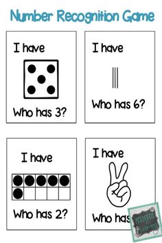 the number recognition game for kids to practice numbers and counting with their own hand - written words