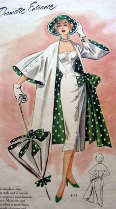 Sheath Dress Outfit, Dresses 20s, Suit Details, Dress Maker, Edith Head, Vintage Polka Dot Dress, Barbie Ideas, Dresses 1950s