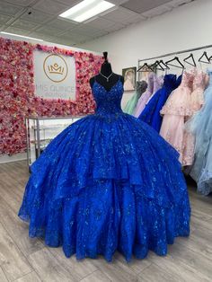 Royal Blue Quince, Blue Sweet 16, Blue Ball Gown