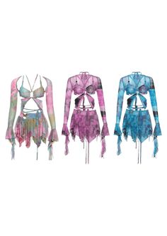 This enchanting three-piece set features delicate designs inspired by fairy tales. Lightweight and comfortable, it's perfect for any special occasion. Three-piece set includes top, skirt, and overlay Lightweight, breathable fabric for all-day comfort Intricate fairy-inspired embroidery and embellishments Adjustable straps for a customizable fit Available in multiple sizes for a perfect fit Fairy Top Outfit, Butterfly Tops, Fairy Top, Bralet Tops, Coord Set, Hoop Charms, Butterfly Top, Top Skirt Set, Monokini Swimsuits