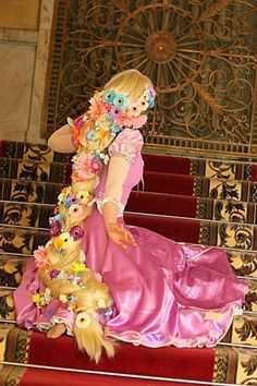 Long Long Hair, Long Hair Photo, Rapunzel Braid, Tangled Wedding