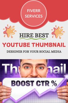 Boost your video performance with custom-designed, catchy YouTube thumbnails. Designed to grab attention and increase clicks for better engagement.

#YouTubeThumbnail #CatchyThumbnails #ThumbnailDesign #YouTubeGrowth #IncreaseViews #CustomThumbnails #VideoEngagement #CreativeDesign #YouTubeSuccess