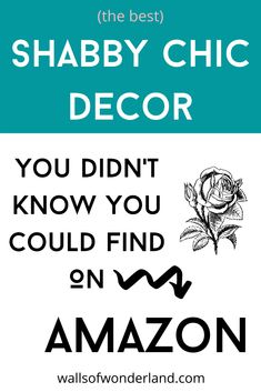 the best shabby chic decor you didn't know you could find on amazon