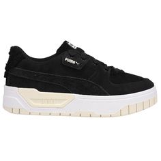 PRICES MAY VARY. Suede upper Lace up closure Platform rubber midsole Rubber outsole Inspired By Our Original Puma California, The Classic Lines And Dreamy Details Of The Cali Dream Make It Ready For All City Looks – Even If You’Re Not In The Golden State. This Version Has Plush Suede Uppers And Teddy Fleece Accents Throughout. Puma Cali, Teddy Fleece, Sneakers Puma, Suede Fashion, Mom Boss, Black Sneakers, Casual Black, Shoes Casual