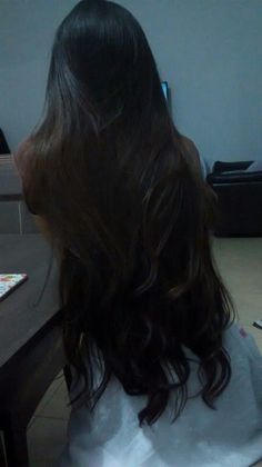 Long Dark Brown Hair Aesthetic, Very Long Brown Hair, Long Hair Aesthetic, Summer Hair Ideas, Waist Length Hair, Long Indian Hair