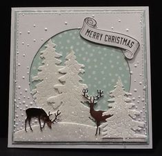 Contemporary Christmas Cards, Deer Christmas Cards, Diy Felt Christmas Ornaments, Reindeer Card, Create Christmas Cards, Simple Christmas Cards, Hand Made Greeting Cards, Family Christmas Cards, Homemade Christmas Cards