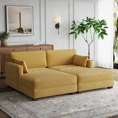 The whole modular sectional sofa has exquisite square armrest and backrest with a crisp design and broad double lines. Soft cushions and high-quality premium spring pack create a perfect seating experience. Corduroy Upholstery, Convertible Couch, Couch With Ottoman, Modular Couch, Corner Sofas, Modular Sectional Sofa, Sectional Sofas, Modular Sectional, Living Room Seating