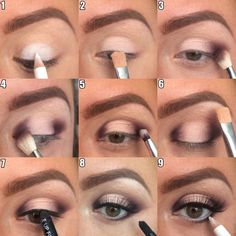 Wow! I am going to give this a go. Looks so effective!! Step-by-step eye makeup | thebeautyspotqld.com.au Game Day Eye Makeup, Purple Eyeshadow Looks, Beautiful Bridal Makeup, Smink Inspiration, Makijaż Smokey Eye, Makeup Step By Step, Bridal Makeup Looks, Makeup Hacks