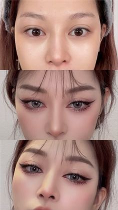 Makeup Asiatico, Natural Eye Makeup Douyin, Korean Doe Eye Makeup, Eye Makeup Douyin Brown, Monolid Eye Makeup Korean Tutorials, Asian Eye Makeup Tutorial Korean Style, Makeup Ojos