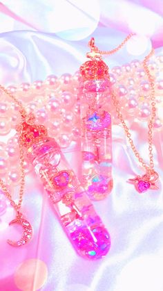 Pink Magic Aesthetic, Pink Magic, Pretty Jewelry Necklaces, Perfect Selfie, Crystal Aesthetic