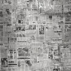 an old newspaper with many different newspapers on it