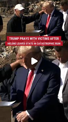 Fox News on Instagram: "WATCH: Trump prays with victims of Helene while visiting North Carolina communities devastated by the monster storm's wrath." Visit North Carolina, Fox News, North Carolina, Fox