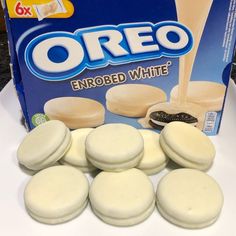 a box of oreo cookies sitting on top of a counter